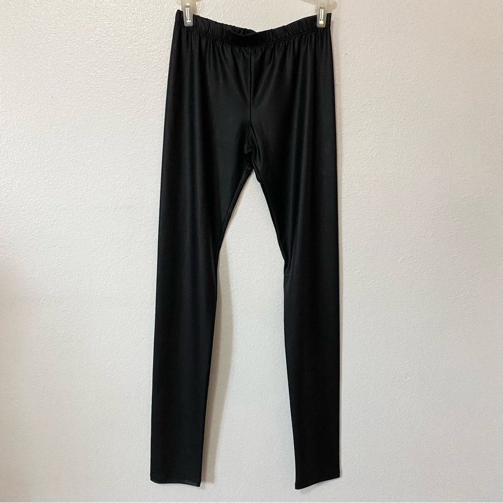 GoJane Faux Leather Leggings Black Size Small